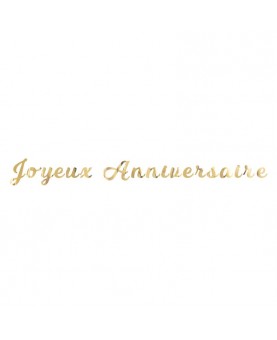 Guirlande Joyeux anniversaire or