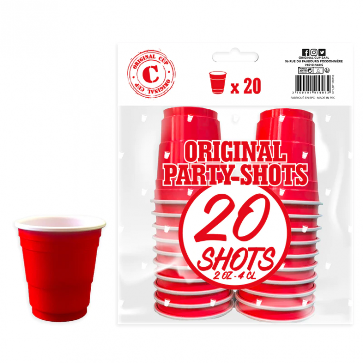 20 Shooters Rouges 4cl