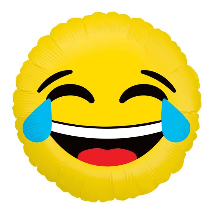 Ballon Mylar Emoji mort de rire