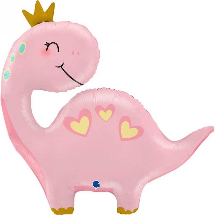 Ballon Mylar Pink Dino