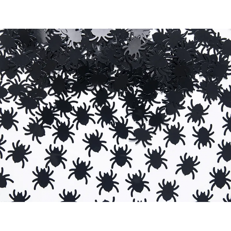 Confetti araignées noires 15g