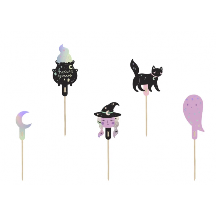 6 cake toppers Halloween
