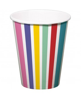 Gobelets Stripe Colorpop x6
