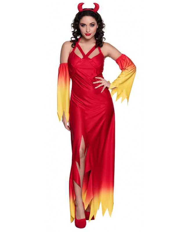 Costume fire devil adulte