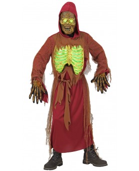 Costume zombie squelette lumineux enfant