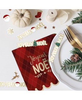 20 décorations de table Joyeux Noël