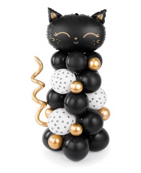 Kit bouquet de ballons petit chat noir