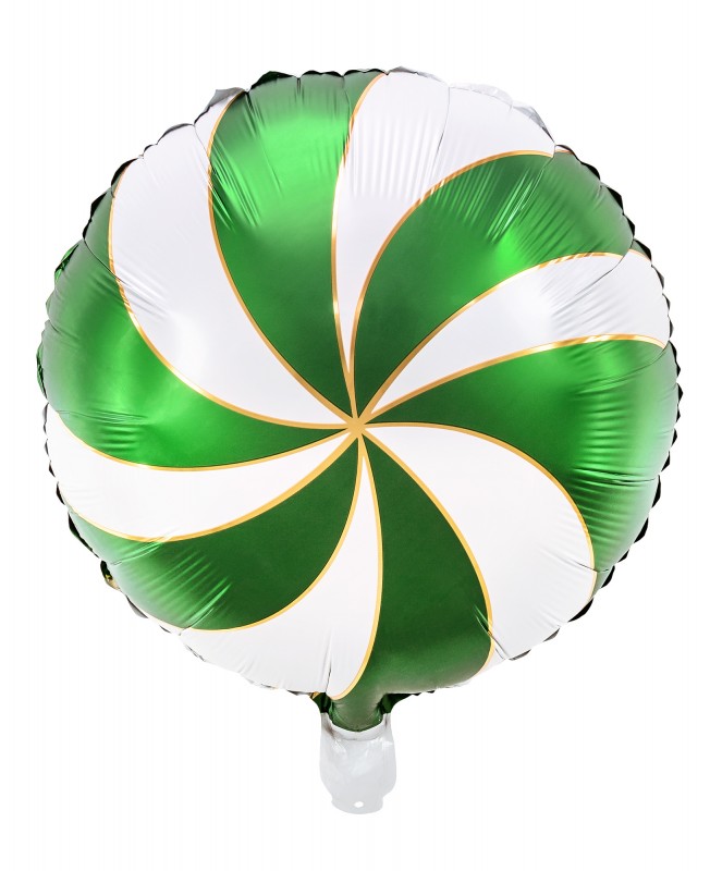 Ballon sucre d'orge vert et blanc