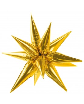 Ballon étoile dorée 3d 70 cm