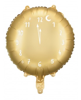 Ballon horloge dorée