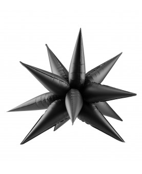 Ballon étoile noire 3d 70 cm