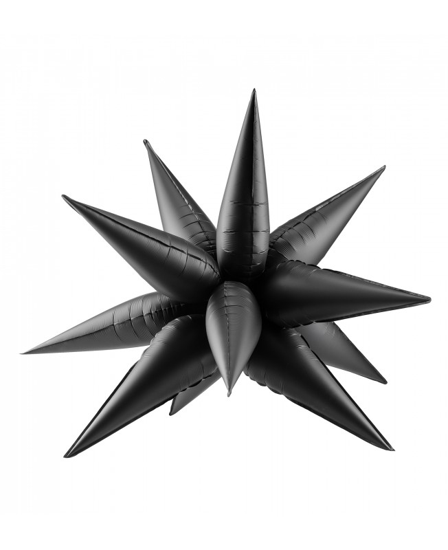 Ballon étoile noire 3d 70 cm
