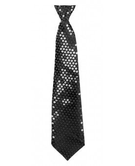 Cravate spangles noire