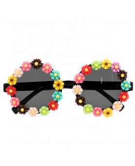 Lunettes party flowers