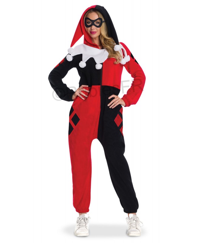 Combinaison pyjama Harley Quinn adulte