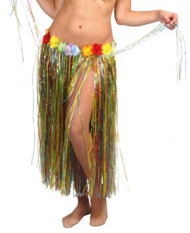 Longue jupe Hawaïenne multicolore
