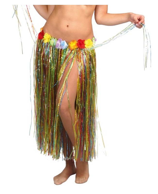 Longue jupe Hawaïenne multicolore