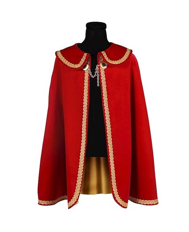 Cape luxe rouge et or