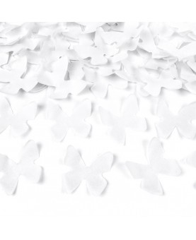 Canon confettis papillons blancs 40 cm