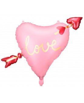 Ballon cœur Love avec flèche
