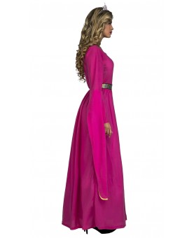 Costume princesse médiévale rose adulte