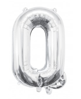 Ballon mylar lettre Q argenté 100 cm Gonflé à l'hélium