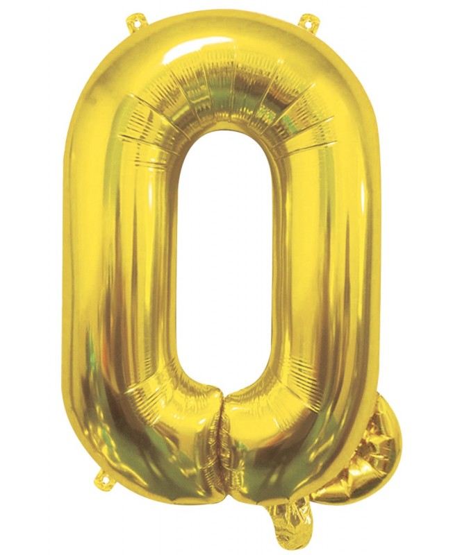 Ballon mylar lettre Q doré 100 cm Gonflé à l'hélium