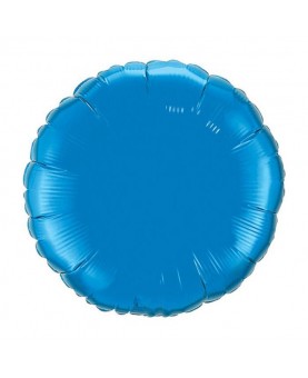 Ballon mylar bleu saphir gonflé à l'hélium