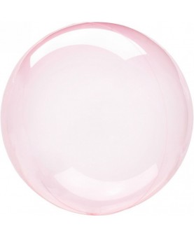 Ballon boule fushia cristal gonflé à l'hélium
