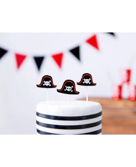 5 bougies chapeau pirate