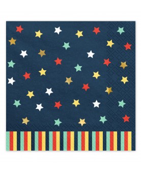 12 serviettes étoiles