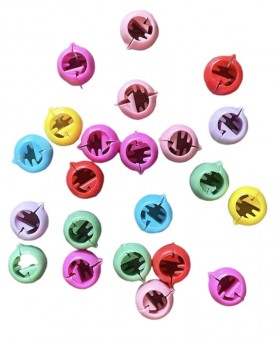 Perles de cheuveux multicolores