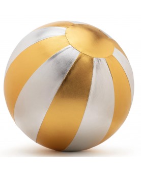 Ballon cirque tissu or et argent 40 cm