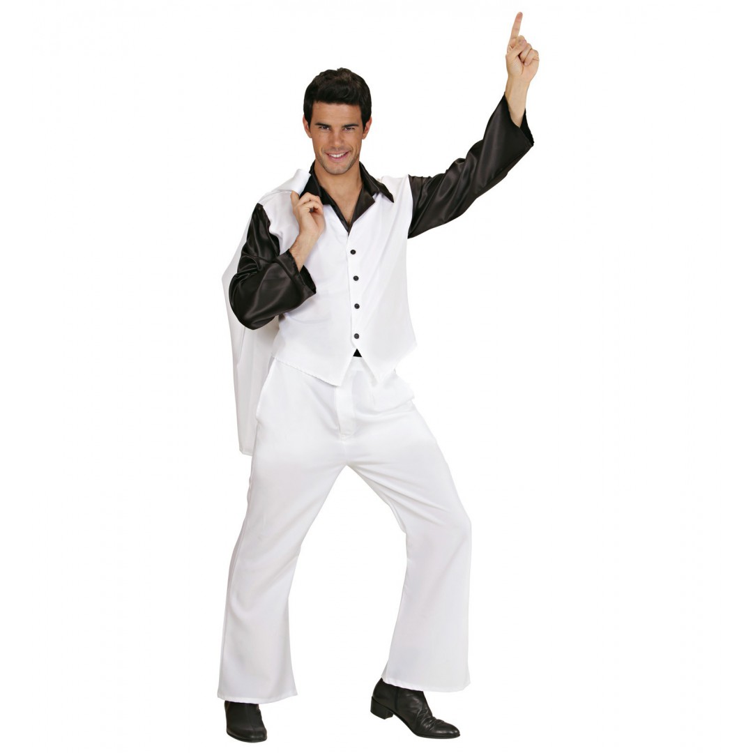Costume Disco Fever - Blanc - Déguisement Adulte - Rue de la Fête