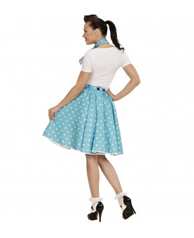 Jupe Rock'n roll 50's turquoise