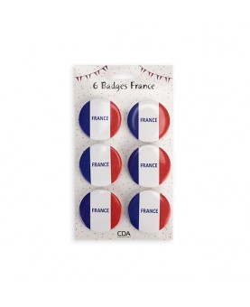 6 badges tricolores France