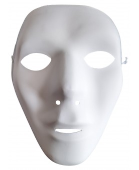 Masque blanc simple