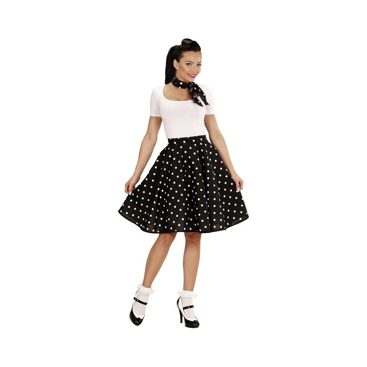 Jupe Rock'n roll 60's noire
