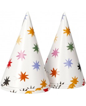 6 chapeaux de fête starburst
