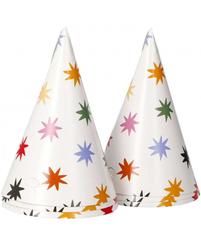 6 chapeaux de fête starburst