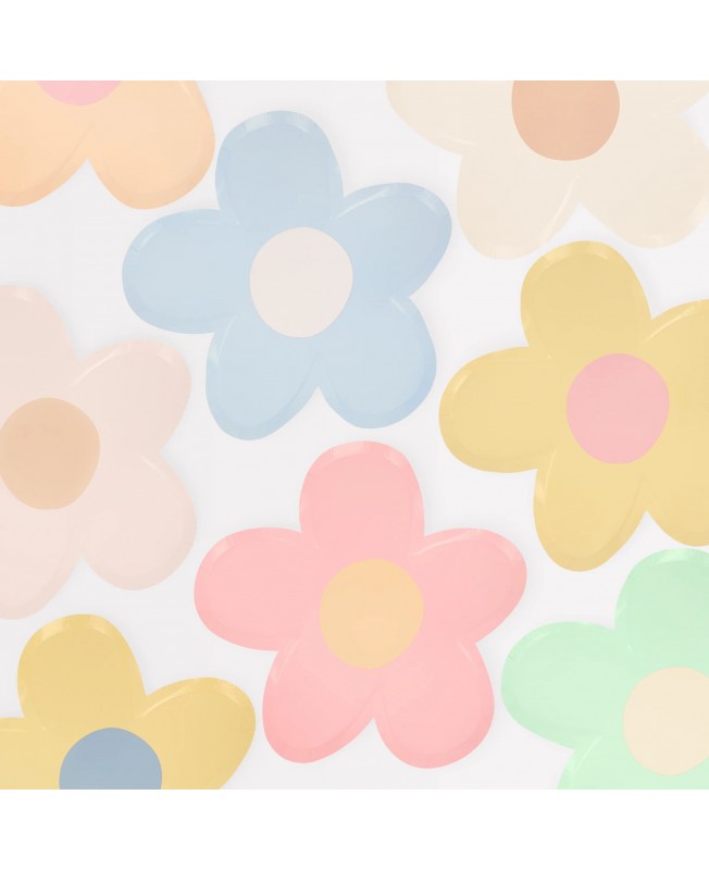 Assiettes en Forme de Fleurs