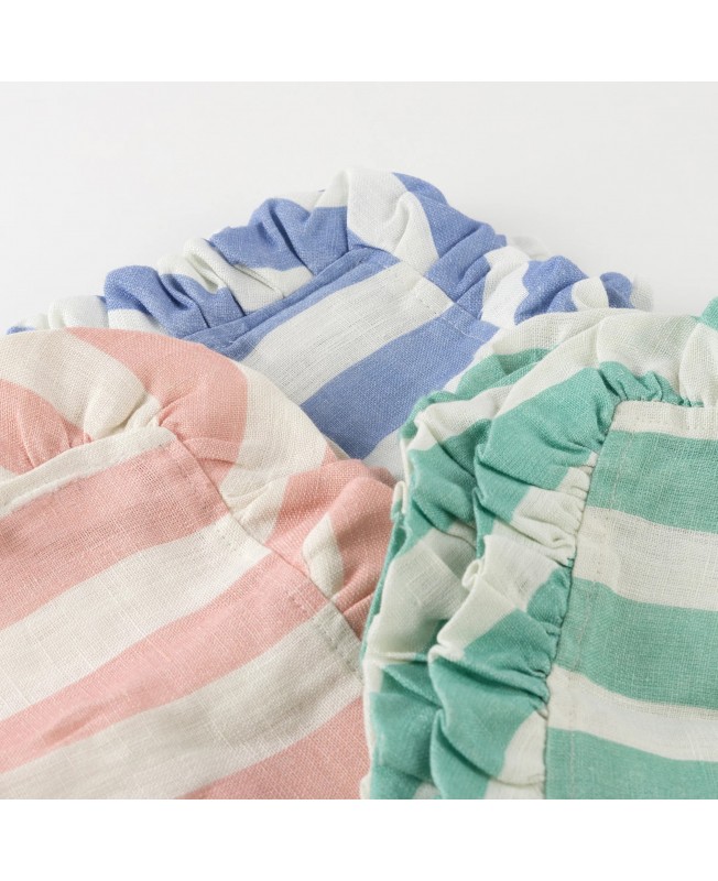 Serviettes en Coton à Rayures x4