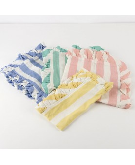 Serviettes en Coton à Rayures x4