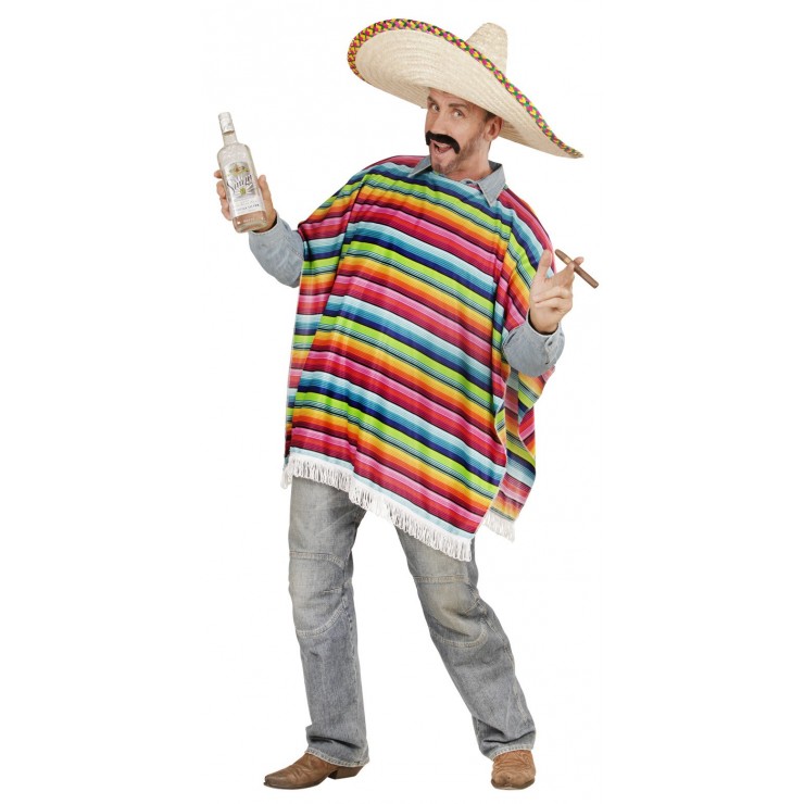 Poncho Mexicain multicolore