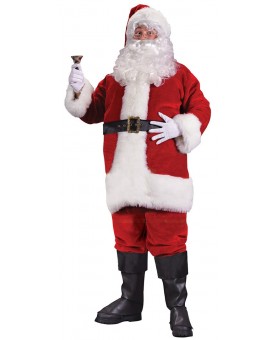 Costume père Noël Américain Velours Luxe
