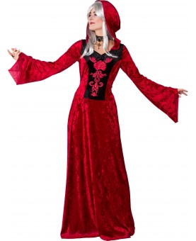 Robe médiévale rouge
