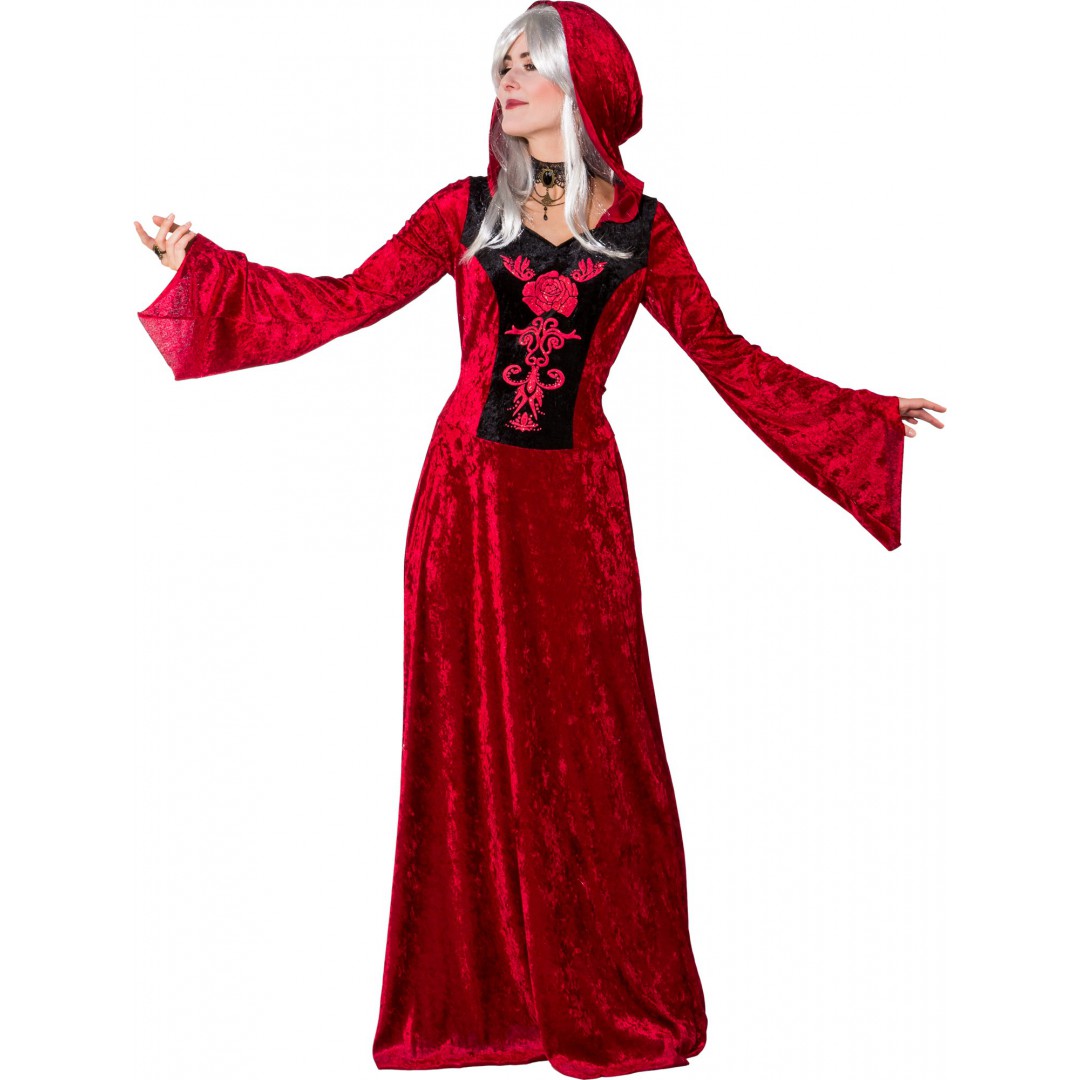 Robe médiévale rouge