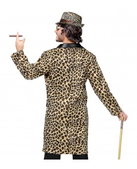 Manteau pimp léopard