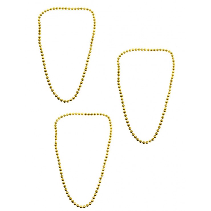 Collier perles or x3