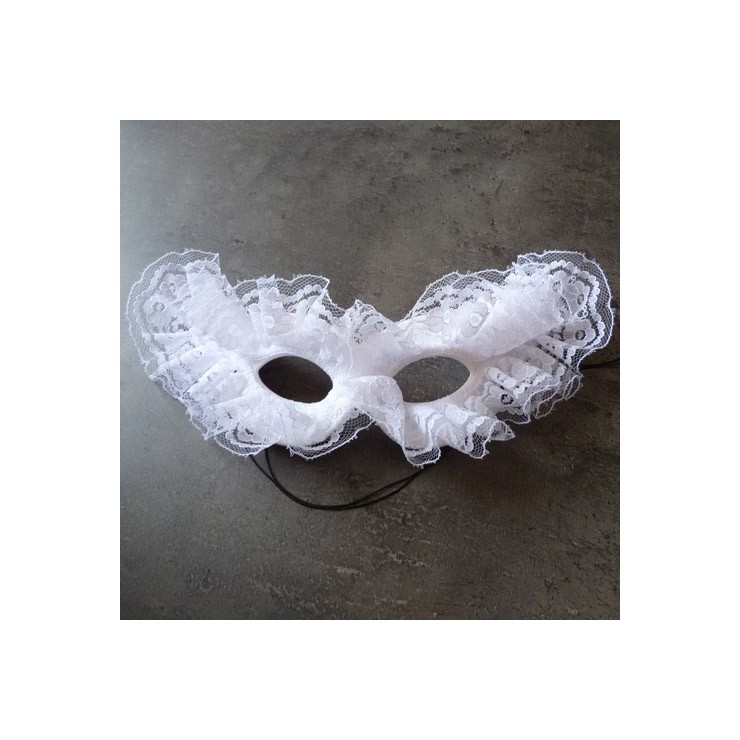 Loup carnaval Venise blanc